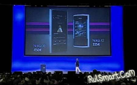 Nokia World 09: Nokia X3, X6     