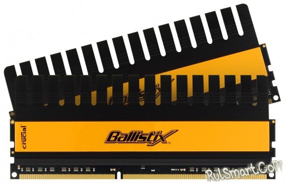 Пять модулей памяти Ballistix от Crucial