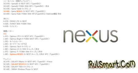 Sony Xperia Nexus