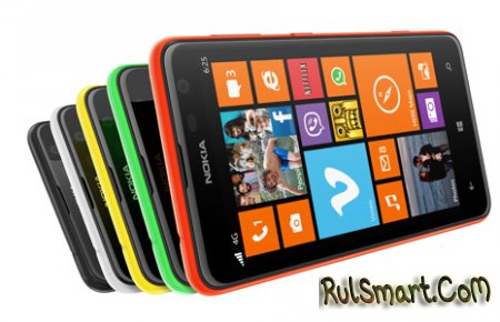 Nokia Lumia 625: большой WP-смартфон с 4G