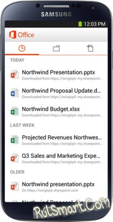 Microsoft  Office Mobile  Android