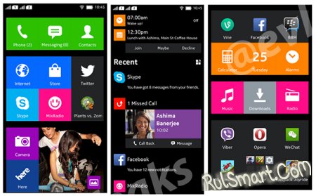 Nokia Asha 110  Android:   