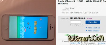 iPhone 5S   Flappy Bird   $100  