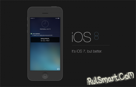iOS 8:     iPhone/iPad