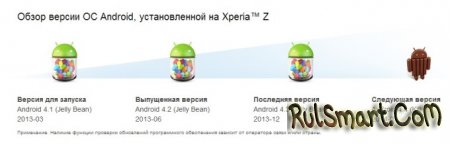 Android 4.4 (KitKat)   Sony Xperia Z