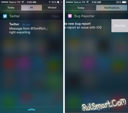 iOS 8 vs iOS 7:    ?