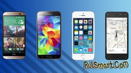 Сравнение смартфонов: Fire Phone, iPhone 5s, Galaxy S5, One M8, Nexus 5 и Lumia 1020
