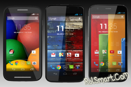 Motorola Moto X, G  E   Android 4.4.4 KitKat