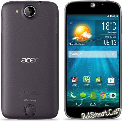Acer Liquid Jade S: смартфон с 64-битным процессором