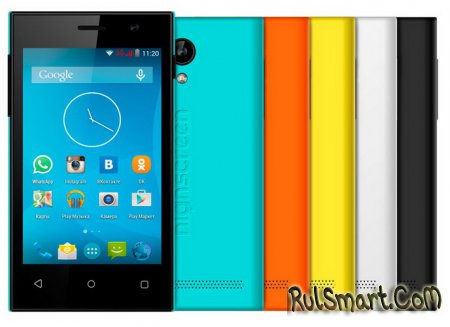Highscreen Pure J: ультрабюджетный яркий смартфон