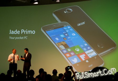 Acer Jade Primo: первый смартфон-компьютер на Windows 10 - IFA 2015