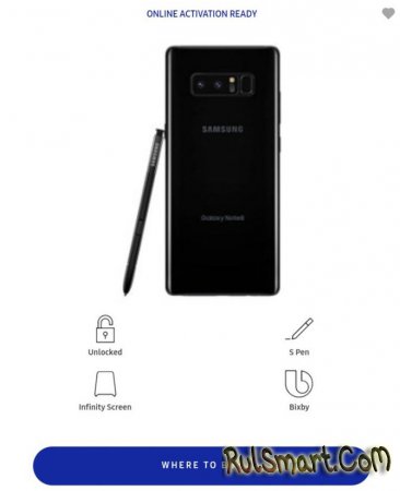 Samsung Note 8: официальные рендеры и характеристики смартфона
