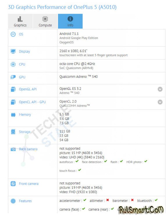 OnePlus 5T: Snapdragon 835  8   