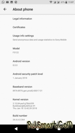 Sony Xperia X  X Compact    Android 8.0 Oreo