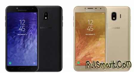 Samsung Galaxy J4 (2018):      Android 8.0