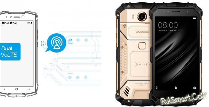 DOOGEE S55 Lite: защищенный смартфон с двумя SIM и поддержкой VoLTE