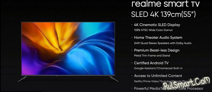 Realme Smart TV SLED 4K:      Xiaomi