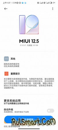 Xiaomi      MIUI 12.5  Android 12