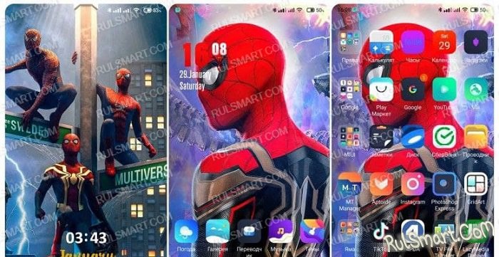 Новая тема Spiderman для MIUI 12/12.5 завоевала сердца фан-клуба Xiaomi