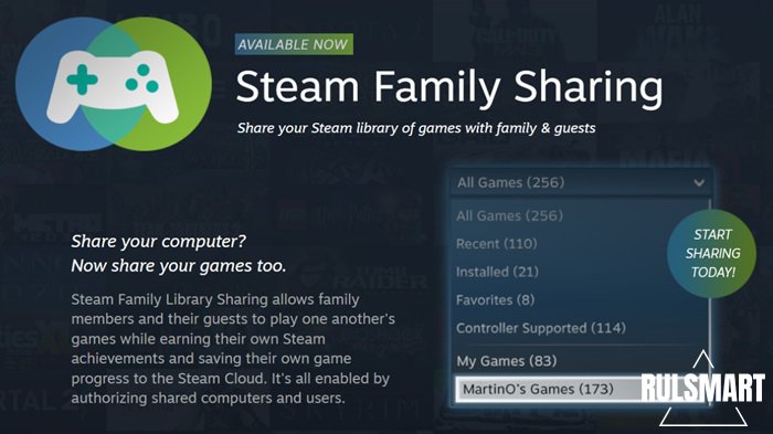 Steam family sharing        ()